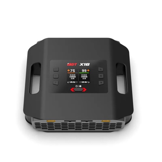 ISDT X16 Dual High Power Lithium Battery Balance Charger 1100W X 2/20A X 2 Dual Channel Charge High Quality 2-16S Battery Charge
